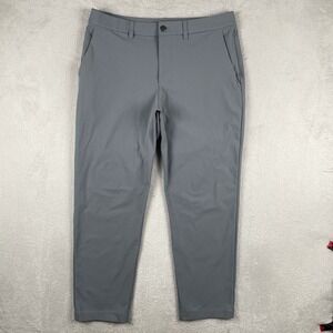 Lululemon ABC Trouser Pants Mens 34x28 Classic Fit Gray Commuter Office Golf
